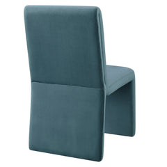 Emory Cadet Blue Performance Velvet Dining Side Chair (Set of 2) - Ornate Home