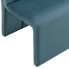 Emory Cadet Blue Performance Velvet Dining Side Chair (Set of 2) - Ornate Home
