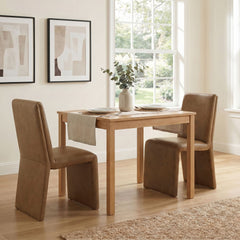 Emory Canyon Vegan Leather Dining Side Chair (Set of 2) - Ornate Home