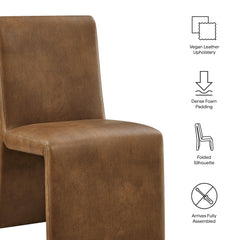 Emory Canyon Vegan Leather Dining Side Chair (Set of 2) - Ornate Home