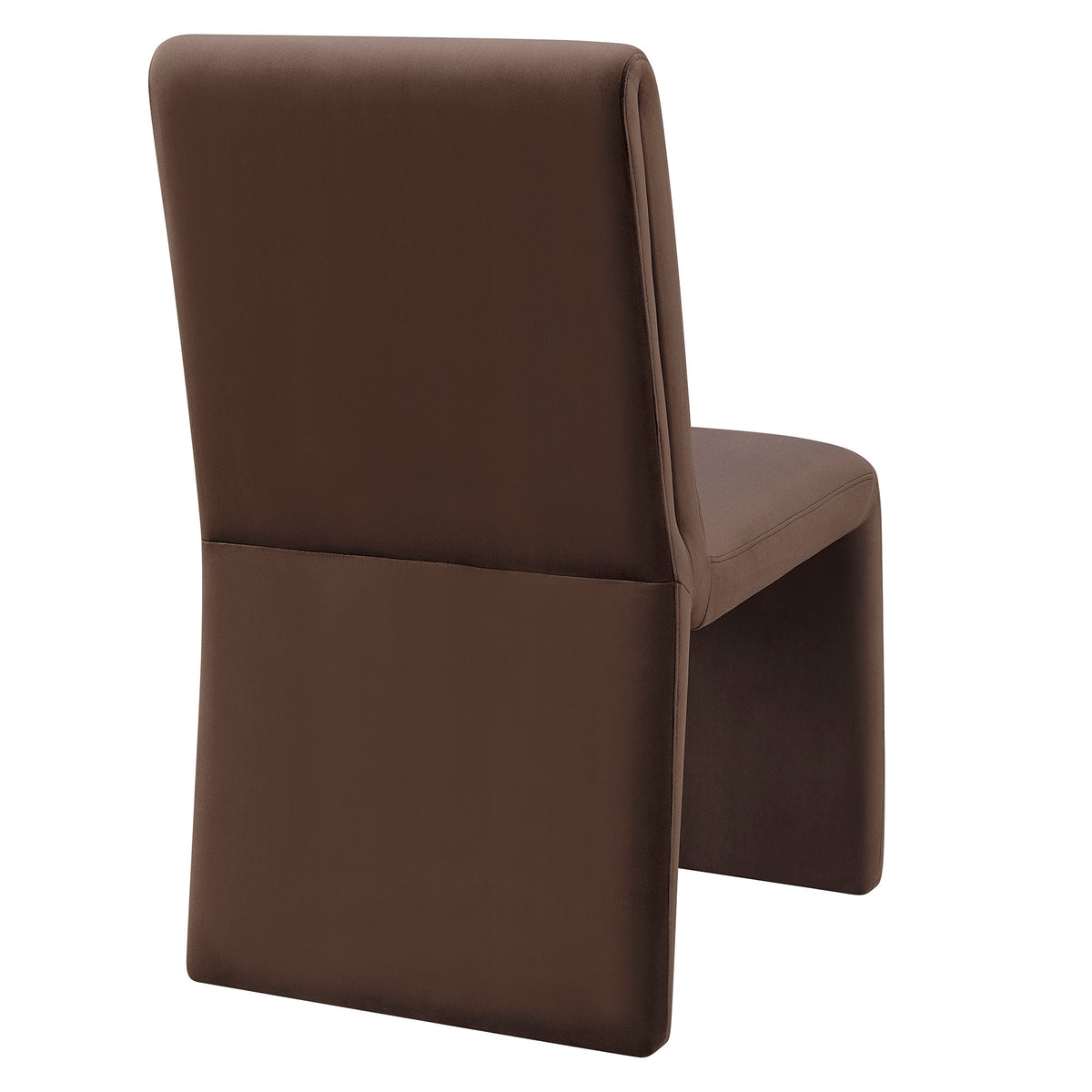 Emory Chocolate Brown Performance Velvet Dining Side Chair (Set of 2) - Ornate Home