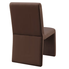 Emory Chocolate Brown Performance Velvet Dining Side Chair (Set of 2) - Ornate Home