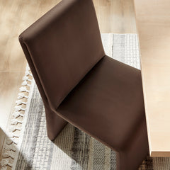 Emory Chocolate Brown Performance Velvet Dining Side Chair (Set of 2) - Ornate Home