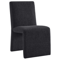 Emory Ebony Upholstered Fabric Dining Side Chair (Set of 2) - Ornate Home