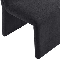 Emory Ebony Upholstered Fabric Dining Side Chair (Set of 2) - Ornate Home