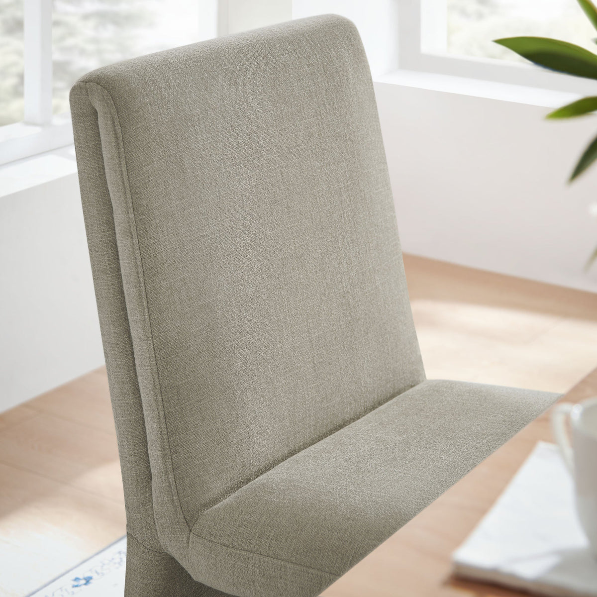 Emory Linen Upholstered Fabric Dining Side Chair (Set of 2) - Ornate Home