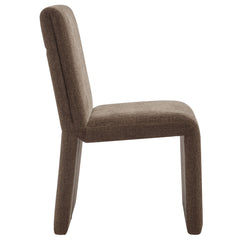 Emory Mocha Upholstered Fabric Dining Side Chair (Set of 2) - Ornate Home
