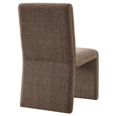 Emory Mocha Upholstered Fabric Dining Side Chair (Set of 2) - Ornate Home
