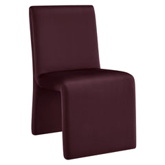Emory Mulberry Performance Velvet Dining Side Chair (Set of 2) - Ornate Home