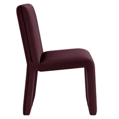 Emory Mulberry Performance Velvet Dining Side Chair (Set of 2) - Ornate Home