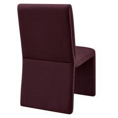 Emory Mulberry Performance Velvet Dining Side Chair (Set of 2) - Ornate Home