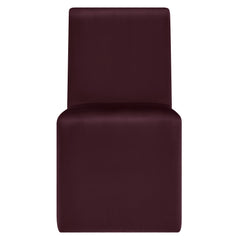 Emory Mulberry Performance Velvet Dining Side Chair (Set of 2) - Ornate Home