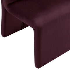 Emory Mulberry Performance Velvet Dining Side Chair (Set of 2) - Ornate Home