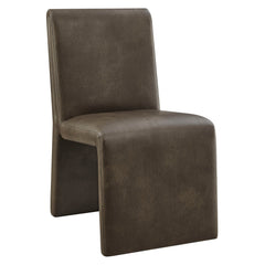 Emory Mushroom Vegan Leather Dining Side Chair (Set of 2) - Ornate Home