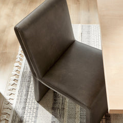 Emory Mushroom Vegan Leather Dining Side Chair (Set of 2) - Ornate Home