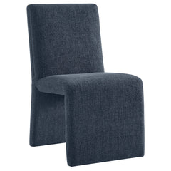 Emory Slate Blue Upholstered Fabric Dining Side Chair (Set of 2) - Ornate Home