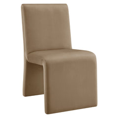 Emory Taupe Performance Velvet Dining Side Chair (Set of 2) - Ornate Home