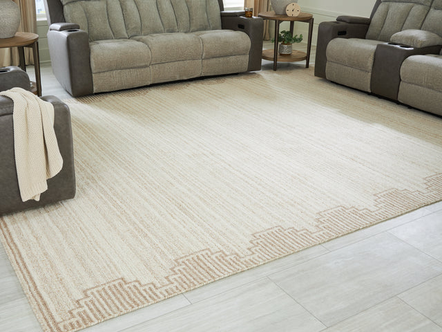 Emorymore Brown/Beige Extra Large Rug - Ornate Home