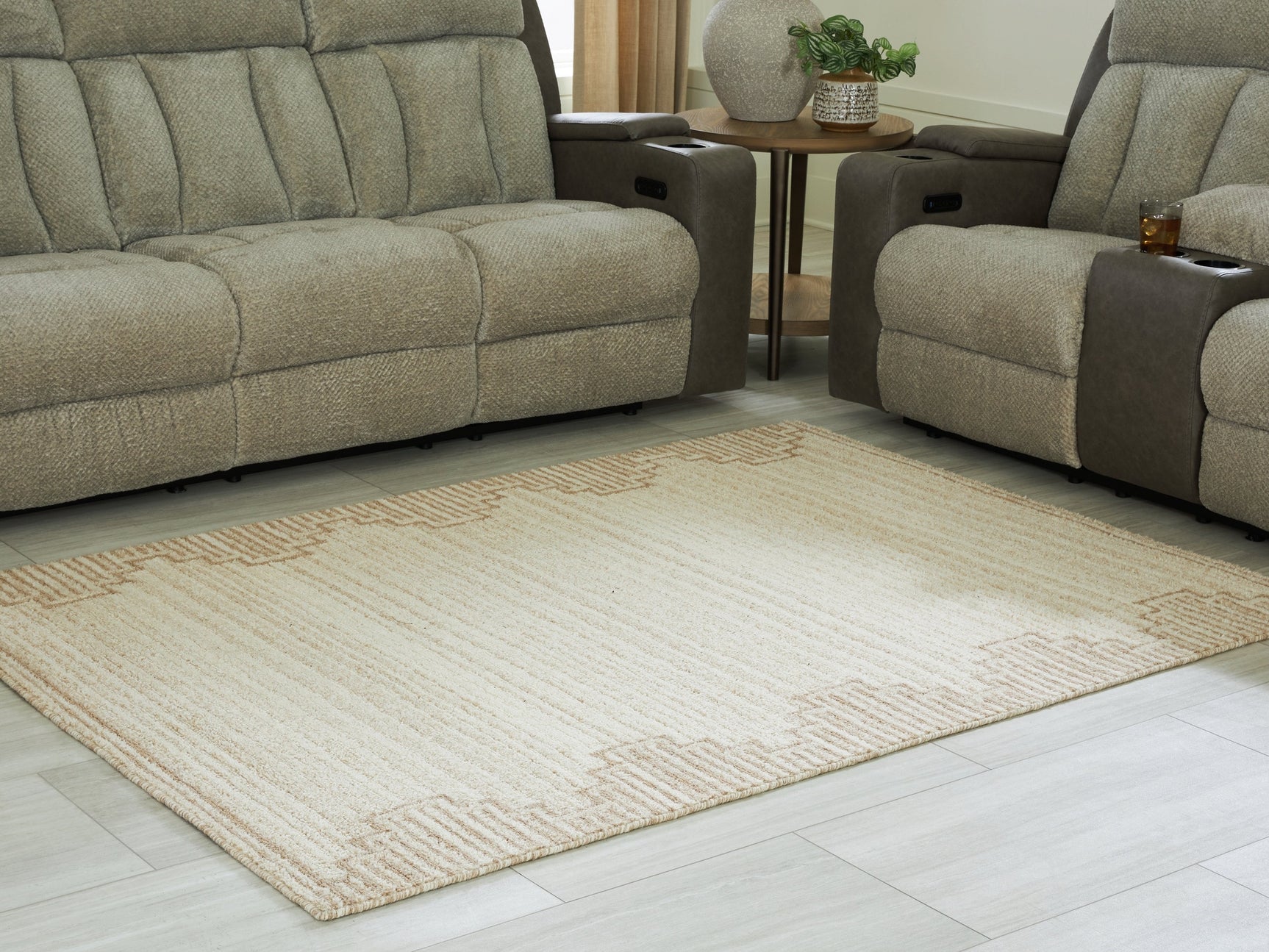 Emorymore Brown/Beige Medium Rug - Ornate Home