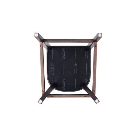 Emperor Faux Leather Barstool in Light Grey - Ornate Home