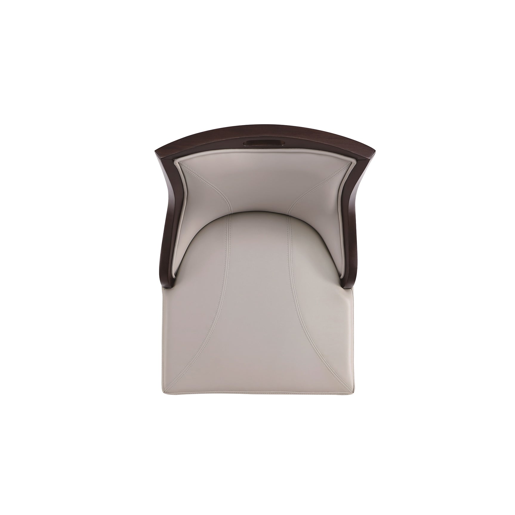 Emperor Faux Leather Barstool in Light Grey (set of 3) - Ornate Home