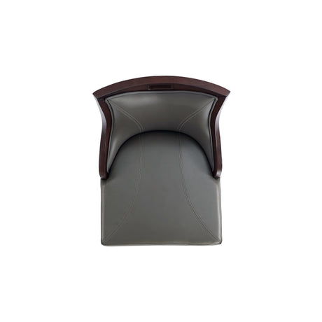 Emperor Faux Leather Barstool in Pebble Grey - Ornate Home
