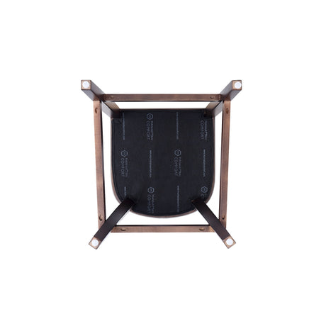 Emperor Faux Leather Barstool in Pebble Grey - Ornate Home