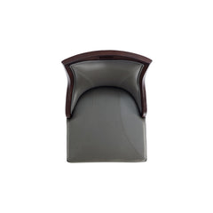 Emperor Faux Leather Barstool in Pebble Grey (set of 3) - Ornate Home