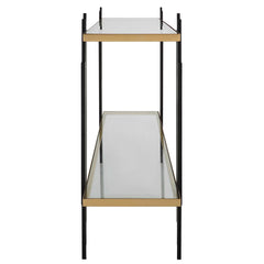 Empire Cityscape Black/Gold Console Table - Ornate Home