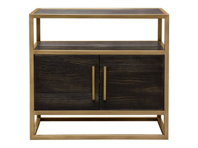 Empire Dark Brown/Gold End Table - Ornate Home