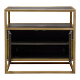Empire Dark Brown/Gold End Table - Ornate Home