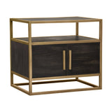 Empire Dark Brown/Gold End Table - Ornate Home