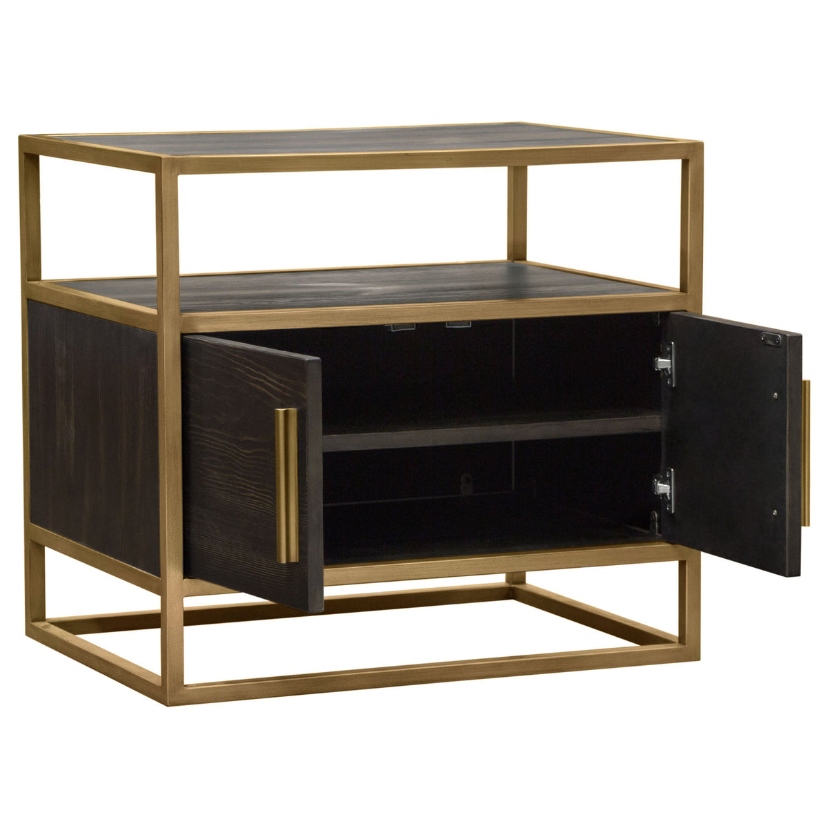 Empire Dark Brown/Gold End Table - Ornate Home