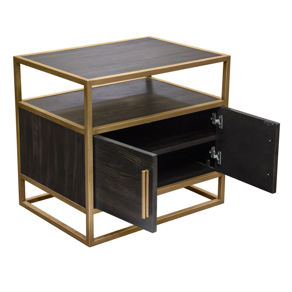 Empire Dark Brown/Gold End Table - Ornate Home