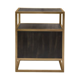Empire Dark Brown/Gold End Table - Ornate Home