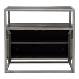 Empire Dark Brown/Silver End Tables - Ornate Home
