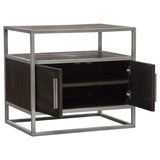 Empire Dark Brown/Silver End Tables - Ornate Home