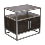 Empire Dark Brown/Silver End Tables - Ornate Home