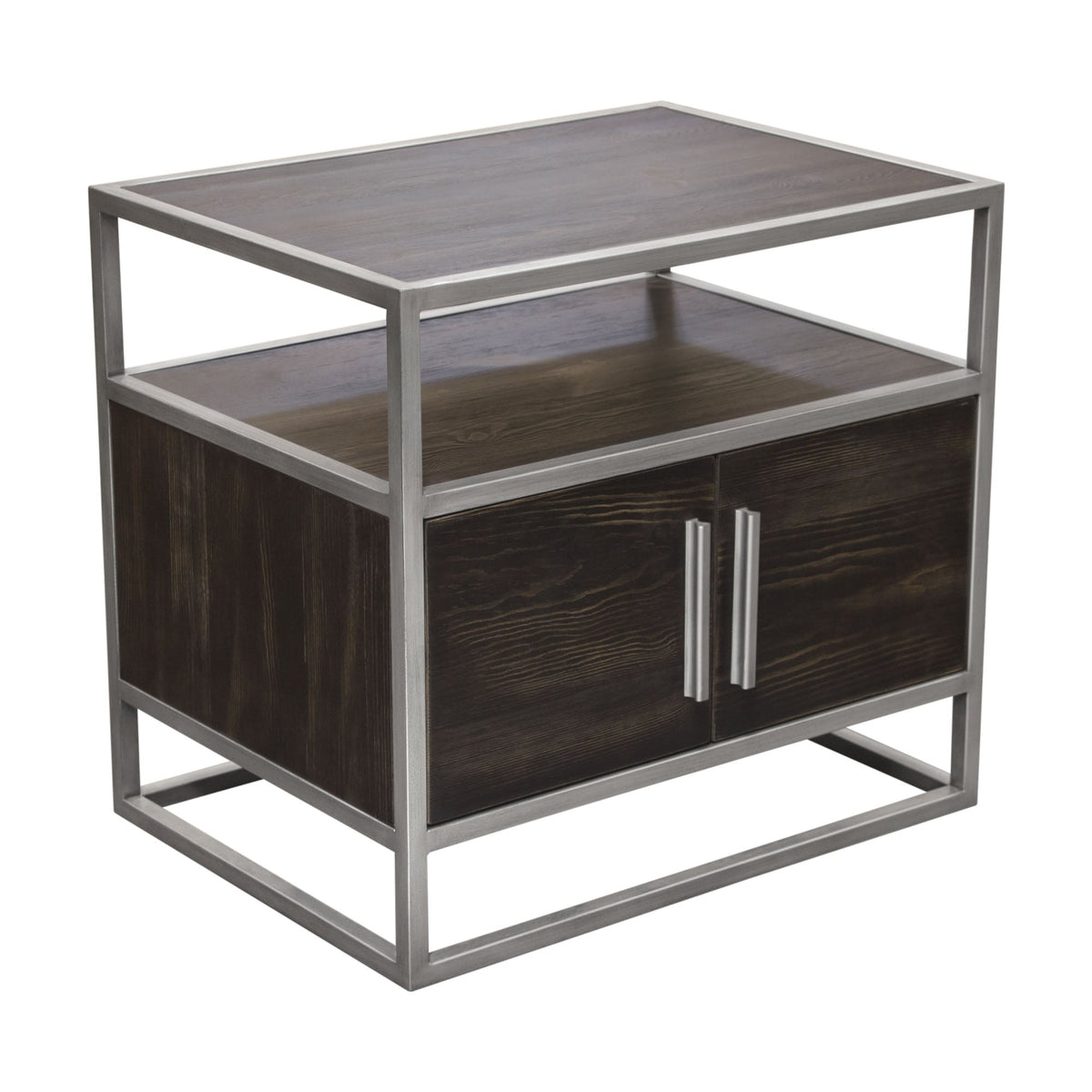 Empire Dark Brown/Silver End Tables - Ornate Home