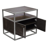 Empire Dark Brown/Silver End Tables - Ornate Home