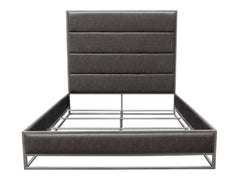 Empire Grey Queen Bed - Ornate Home