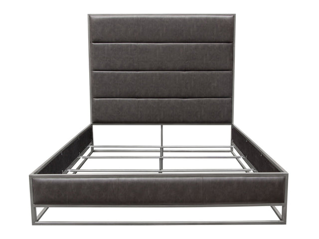 Empire Grey Queen Bed - Ornate Home