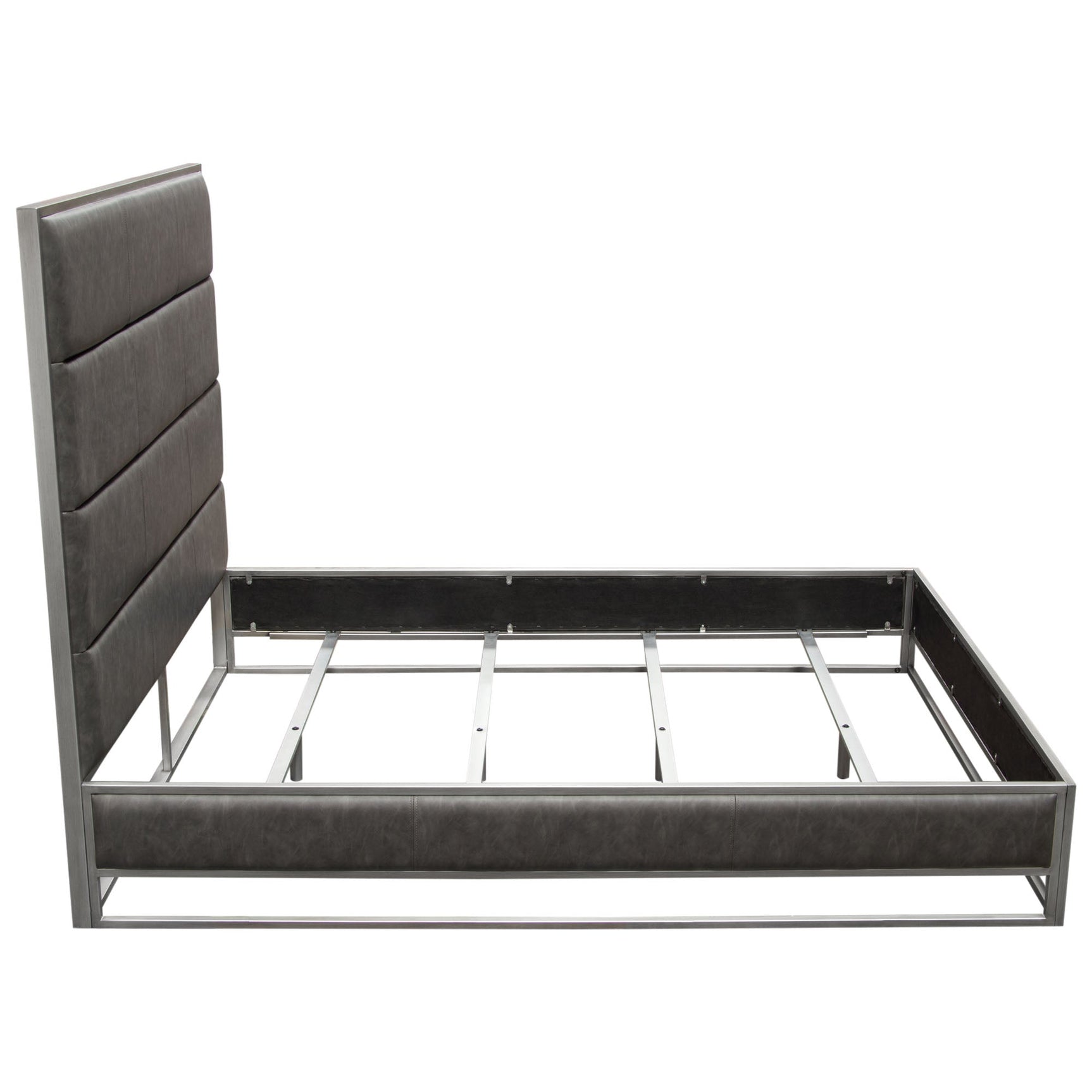Empire Grey Queen Bed - Ornate Home