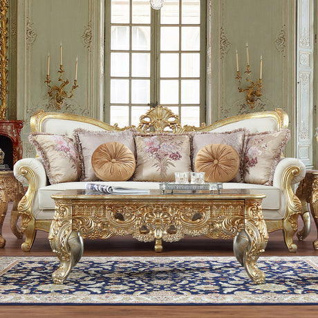 Empire Luxe Metallic Gold Sofa / HD-S93630 - Ornate Home