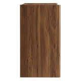 Emric Walnut Wave Accent Cabinet - Ornate Home