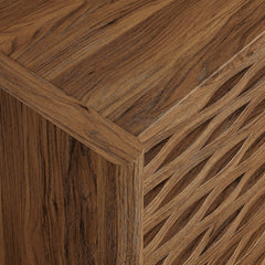 Emric Walnut Wave Accent Cabinet - Ornate Home