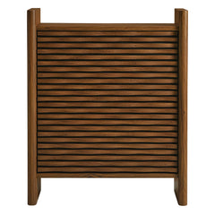 Emric Walnut Wave Shoe Cabinet - Ornate Home