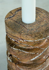 Emsleyfield Tan Candle Holder Set (Set of 2) (Online Special Price) - Ornate Home
