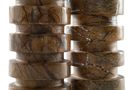 Emsleyfield Tan Candle Holder Set (Set of 2) - Ornate Home