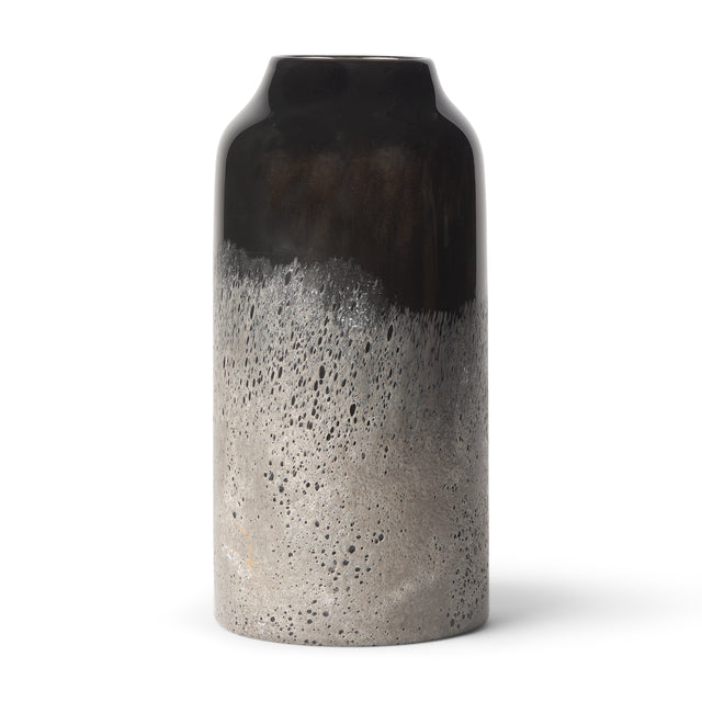 Emu Black/Gray Short Vase - Ornate Home